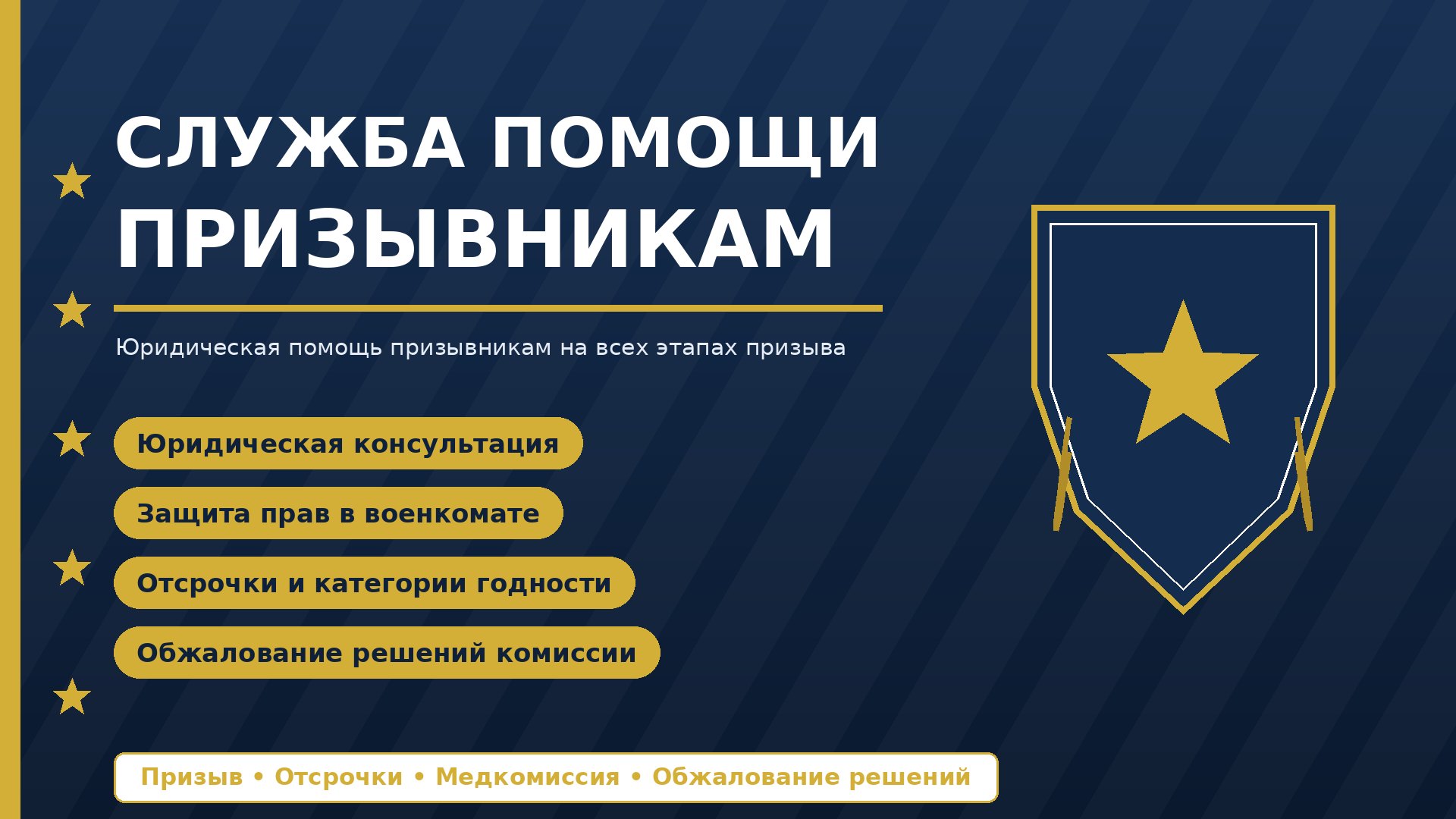 Служба помощи призывникам: юридическая защита прав на каждом этапе призыва